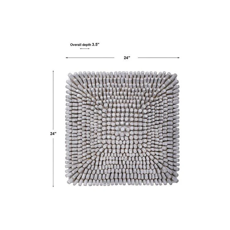 Uttermost Portside Gray Glazed Beech Wood Wall Panel - Image 7