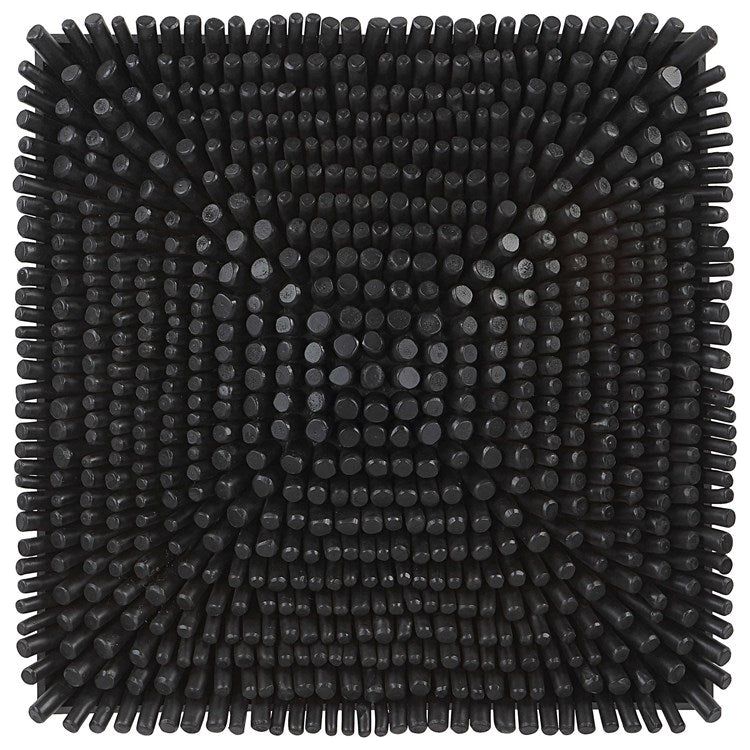 Uttermost Portside Satin Black Beech Wood Wall Panel - Image 3