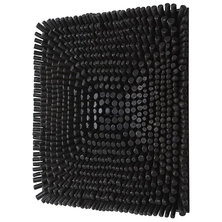 Uttermost Portside Satin Black Beech Wood Wall Panel - Image 5