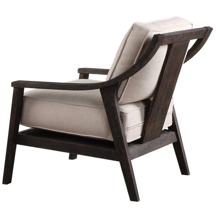 Uttermost Lyle Beige Linen Modern Accent Armchair - Image 6