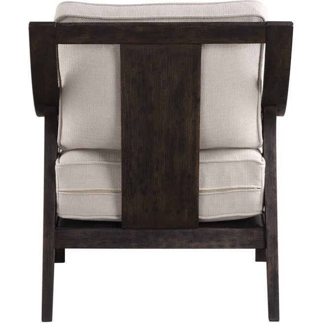 Uttermost Lyle Beige Linen Modern Accent Armchair - Image 7