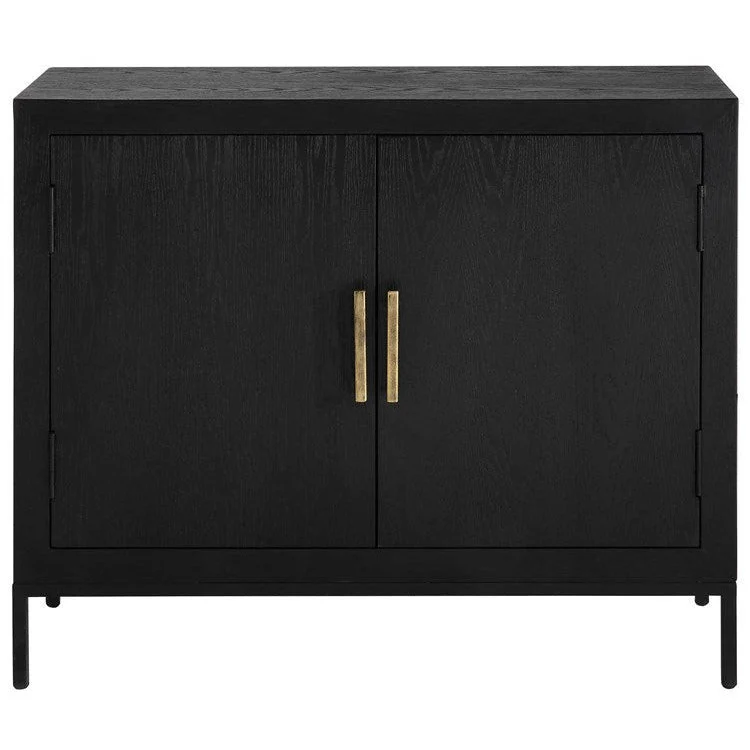 Uttermost Front Range Dark Ebony 2 Door Cabinet - Image 2