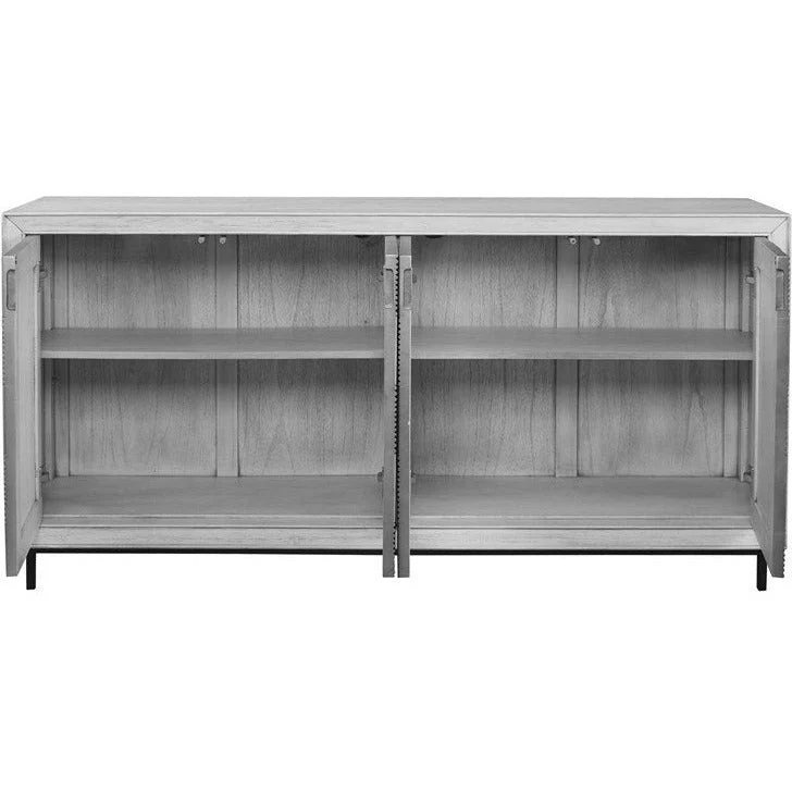 Uttermost Checkerboard 4 Door Cabinet - Image 3