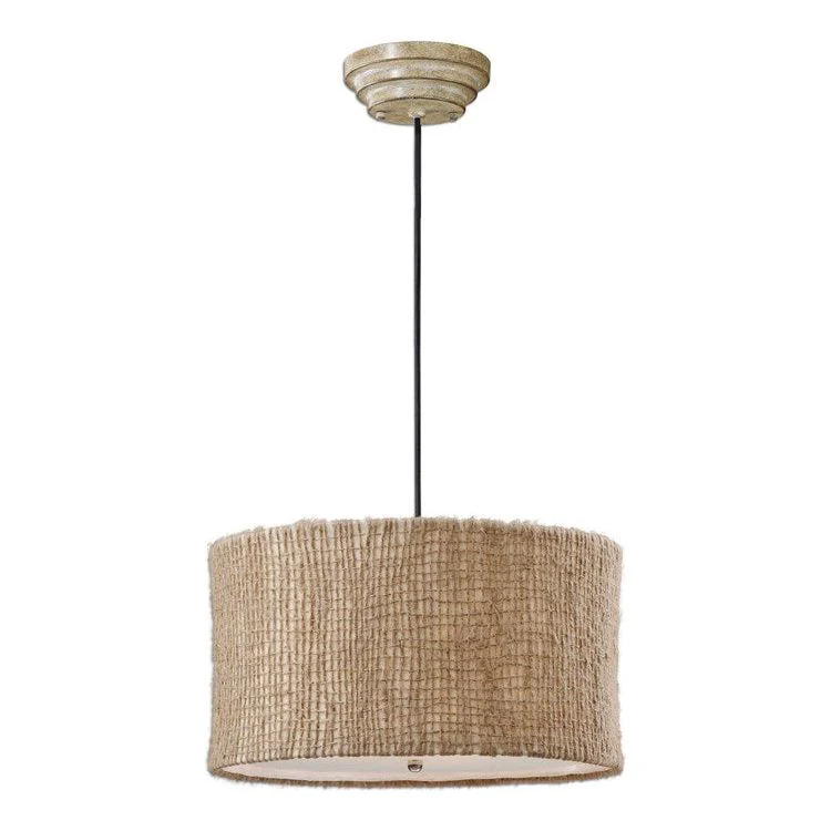 Uttermost Burleson Natural Twine Open Weave 3 Light Pendant - Image 2