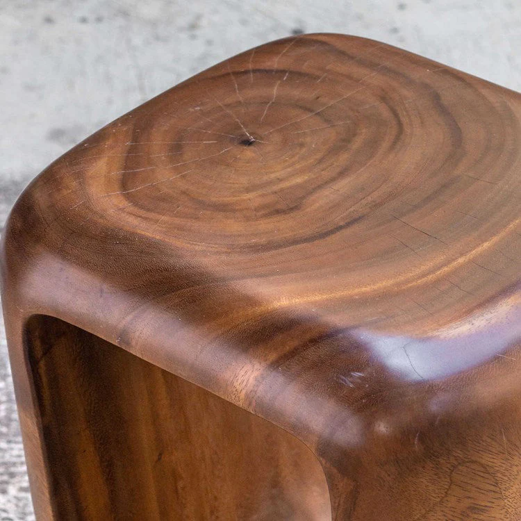 Uttermost Loophole Natural Wash Suar Wood Accent Stool - Image 8