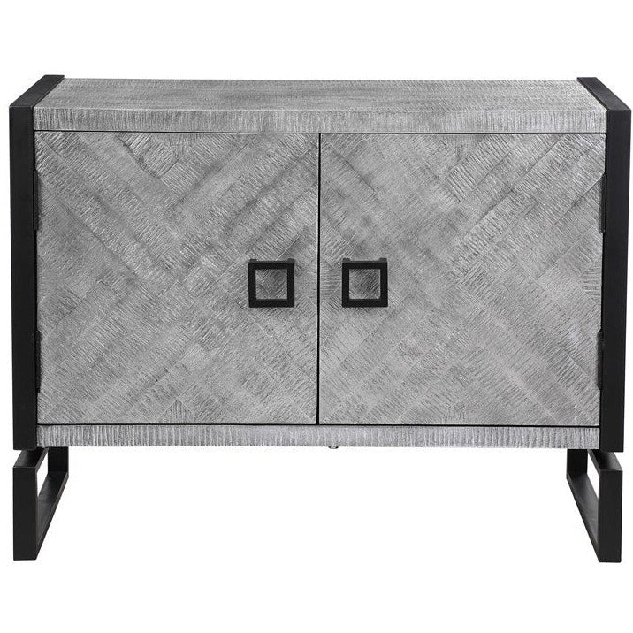 Uttermost Keyes Charcoal Gray 2 Door Cabinet - Image 2