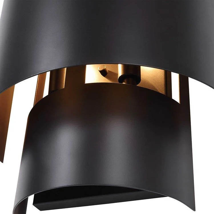 Uttermost Youngstown Dark Bronze Inter-Stacked Cylinders 2 Light Sconce - Image 6