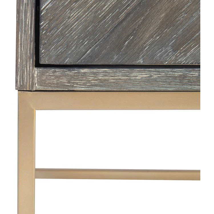 Uttermost Armistead 2 Drawer Chest With Brushed Bass Base - Image 5