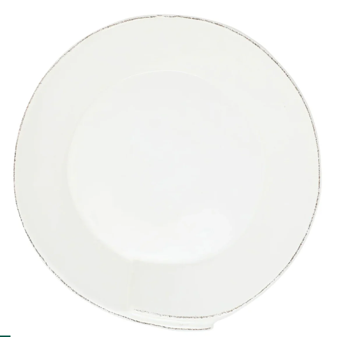Vietri Lastra White Large Shallow Serving Bowl ~ Handcrafted Italian Stoneware - Image 3