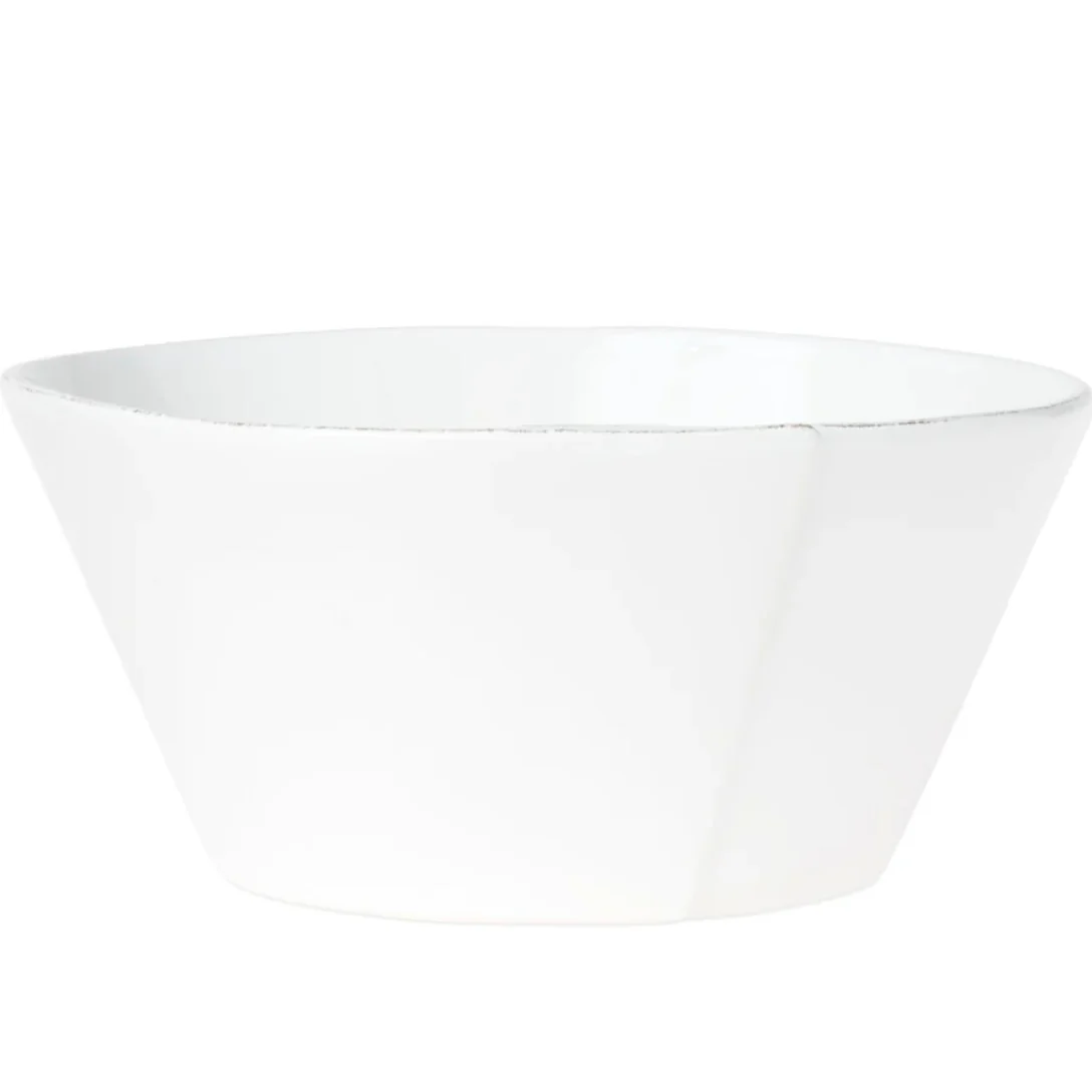 Vietri Lastra White Large Stacking Serving Bowl ~ Handcrafted Italian Stoneware - Image 2