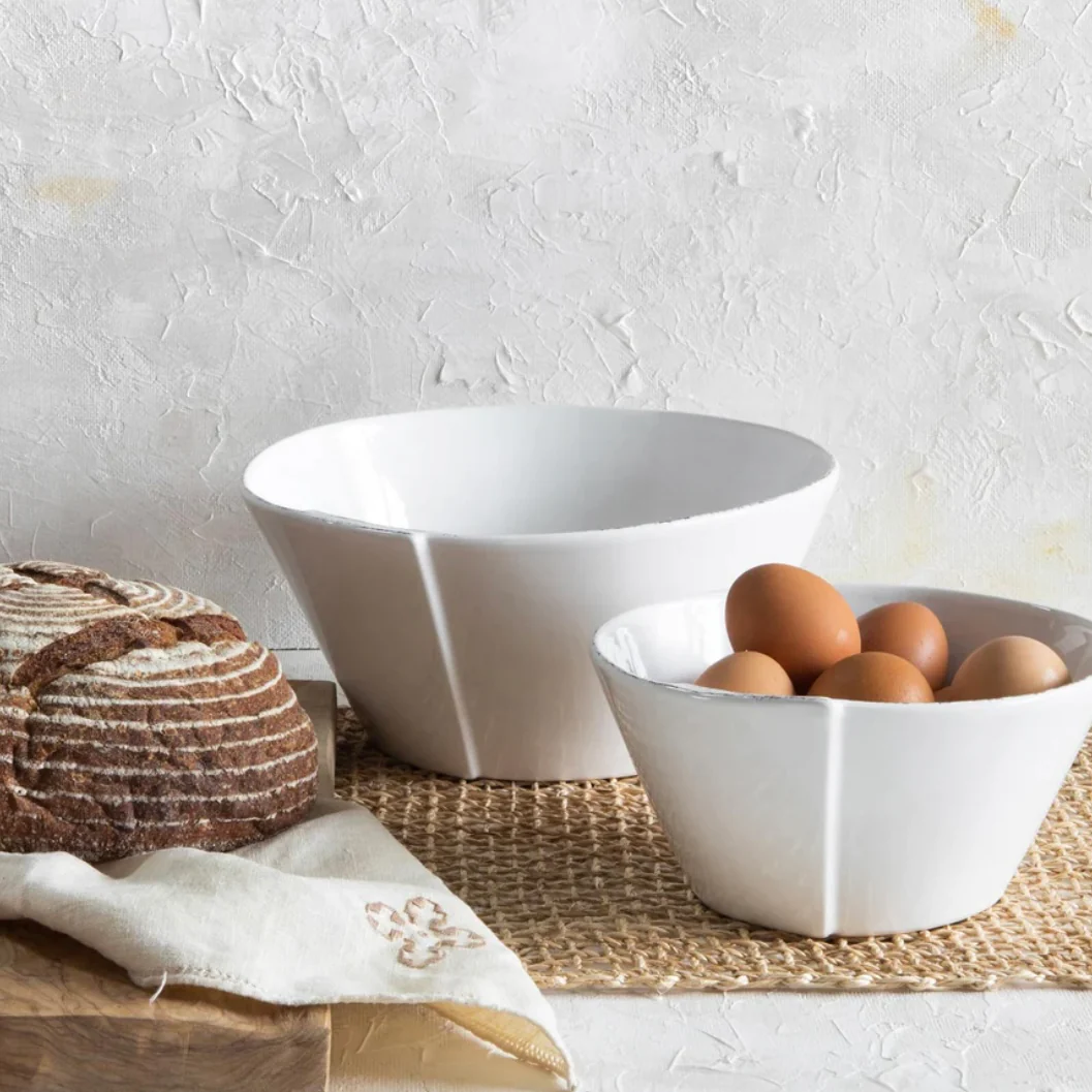 Vietri Lastra White Large Stacking Serving Bowl ~ Handcrafted Italian Stoneware - Image 6
