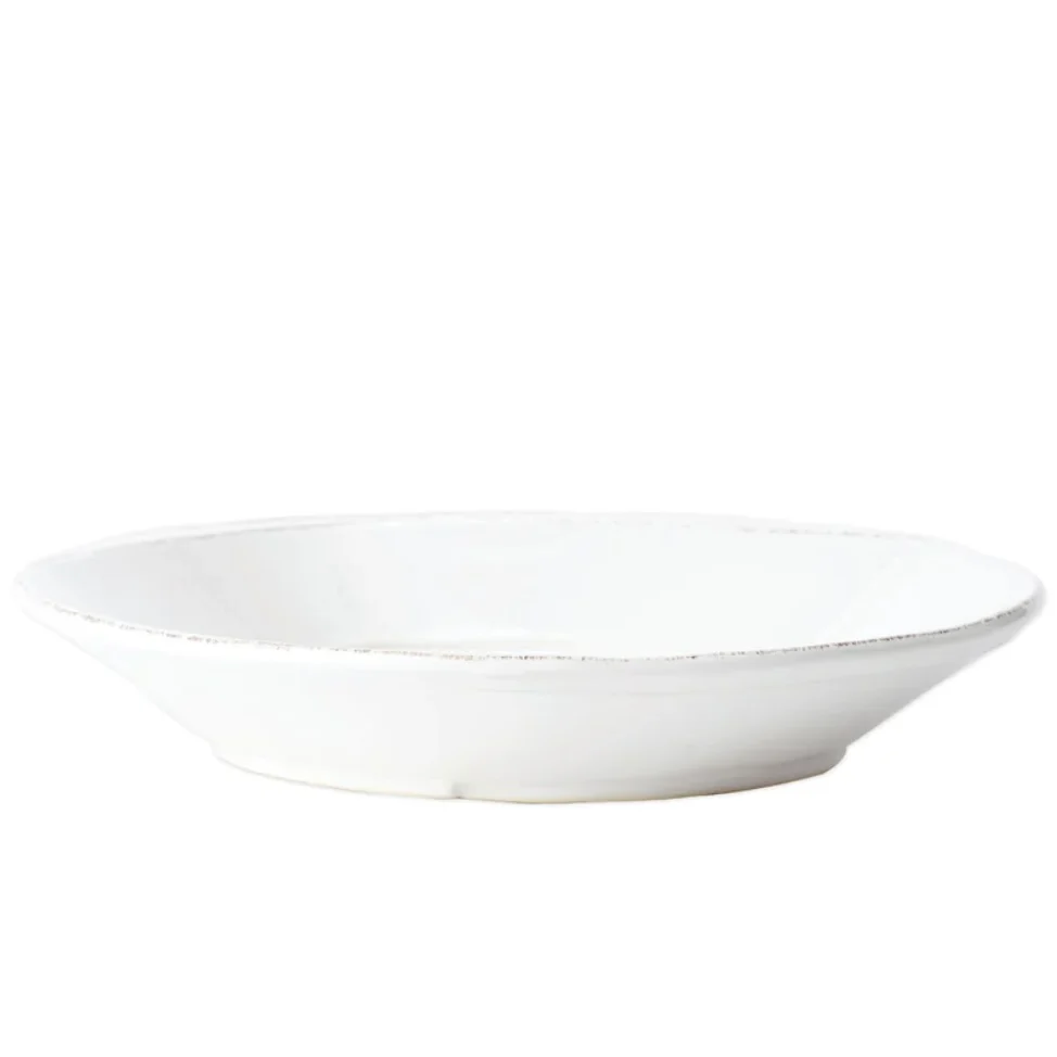 Vietri Lastra White Pasta Bowl ~ Handcrafted Italian Stoneware - Image 2