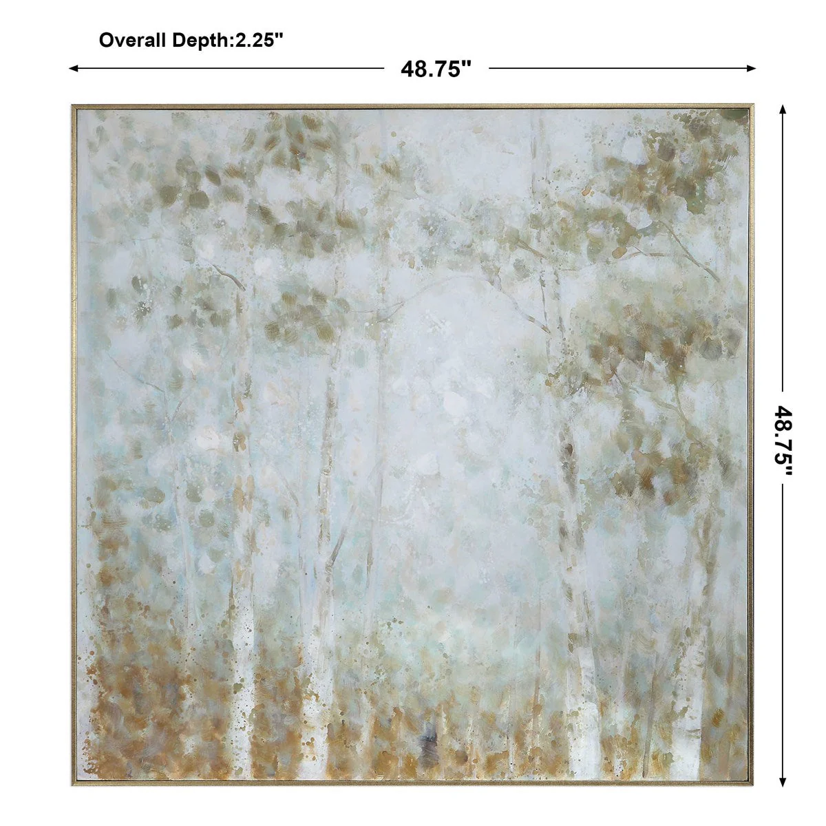 Uttermost Cotton Woods Hand Painted Canvas - Image 6