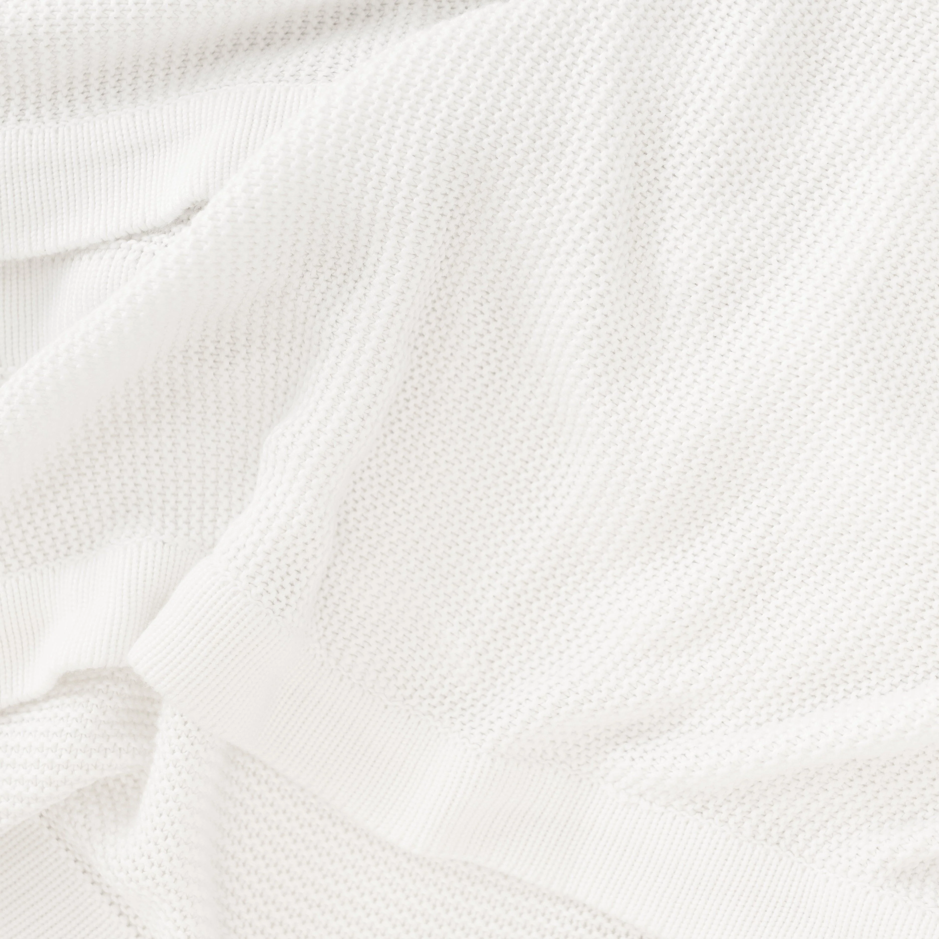 Cozy Earth Cloud Knit Baby Blanket Available in Ivory and White - Image 4