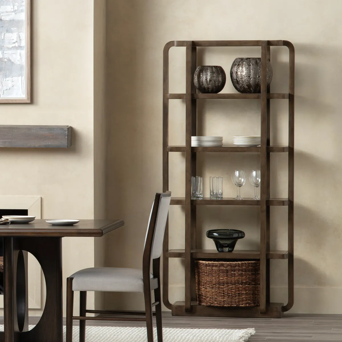 Crestview Collection Declan Brown Etagere