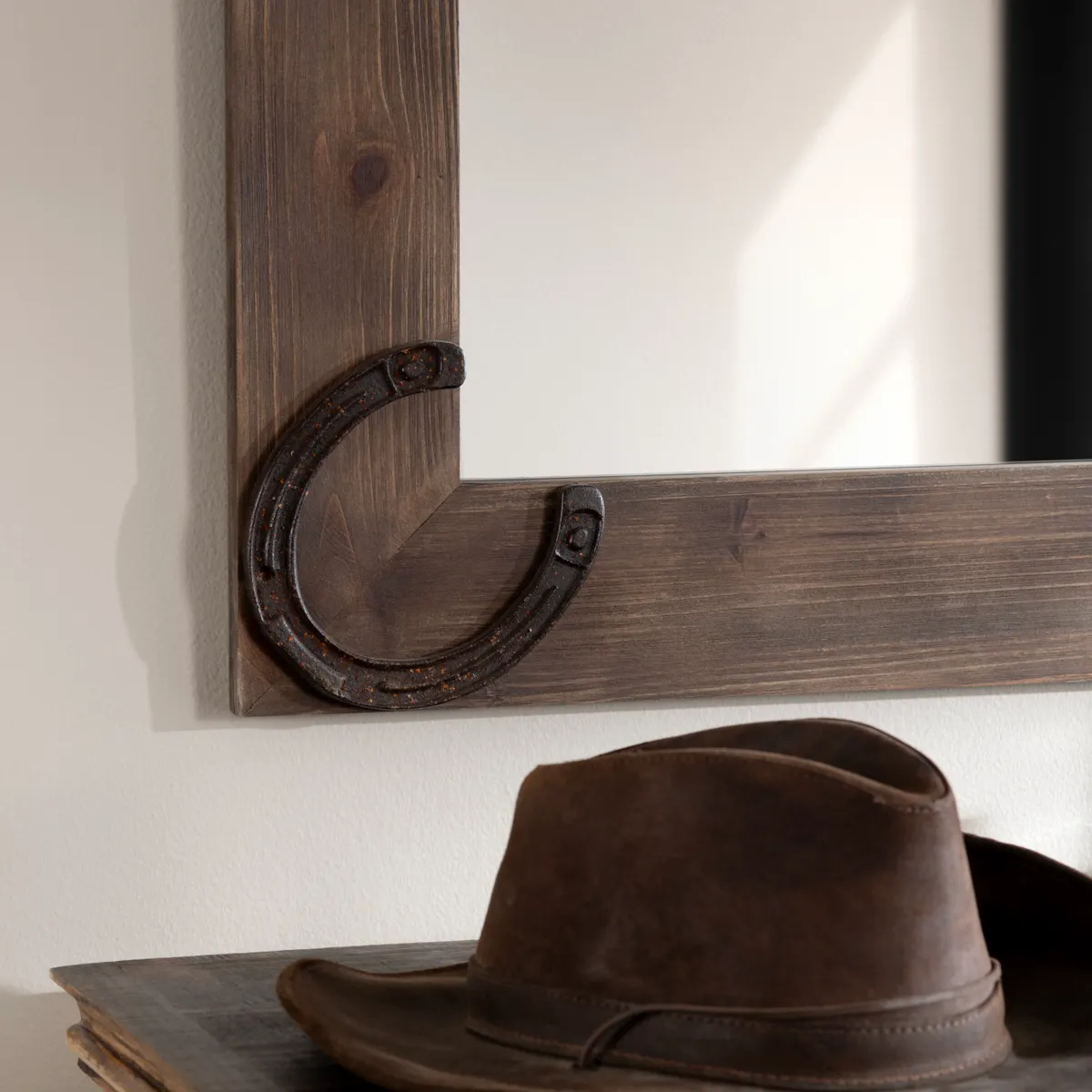Crestview Collection Abbott Rustic Wooden Mirror - Image 3