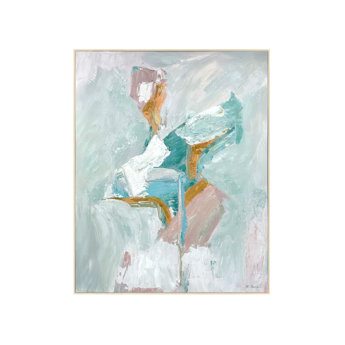 Crestview Collection Abstract Imposto Hand Painted Canvas Wall Art