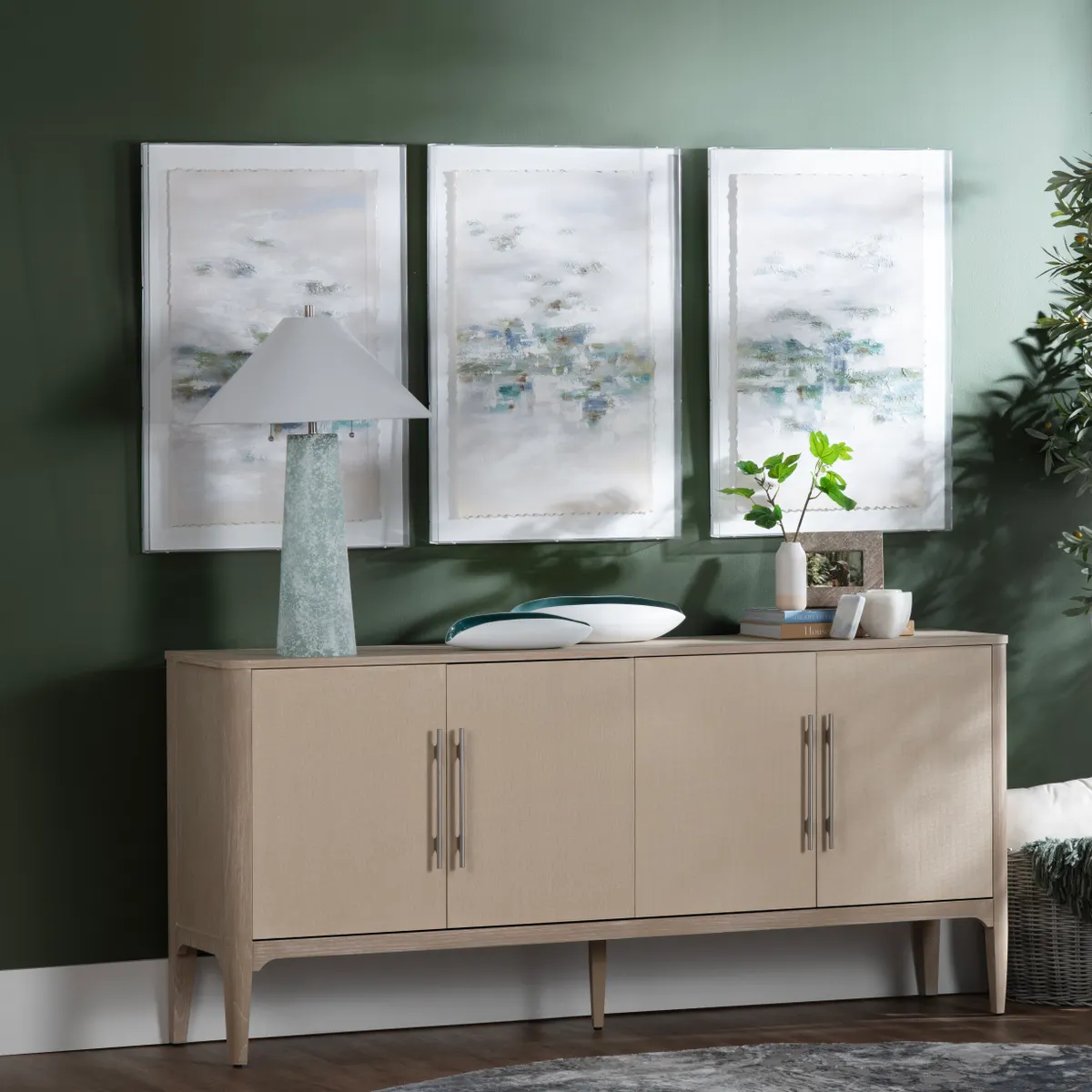 Crestview Collection Adair 1 Shadow Box Painting Wall Art - Image 3