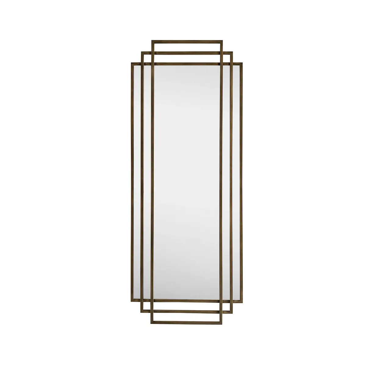 Crestview Collection Addy 1 Brushed Gold Framed Tall Mirror