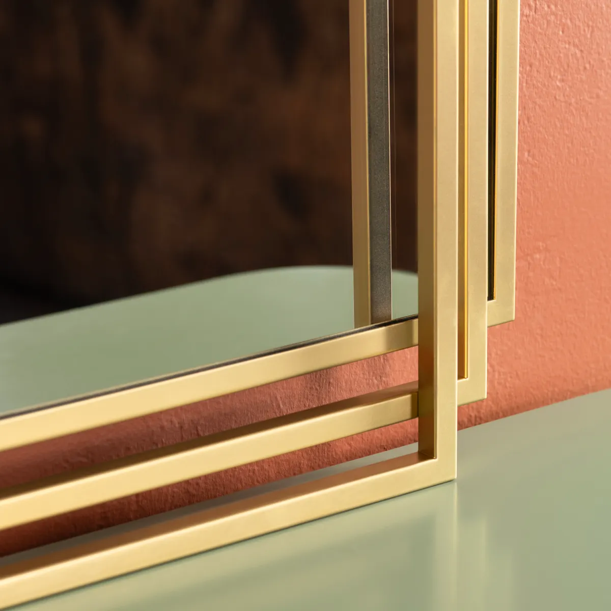Crestview Collection Addy 2 Gold Mirror - Image 3