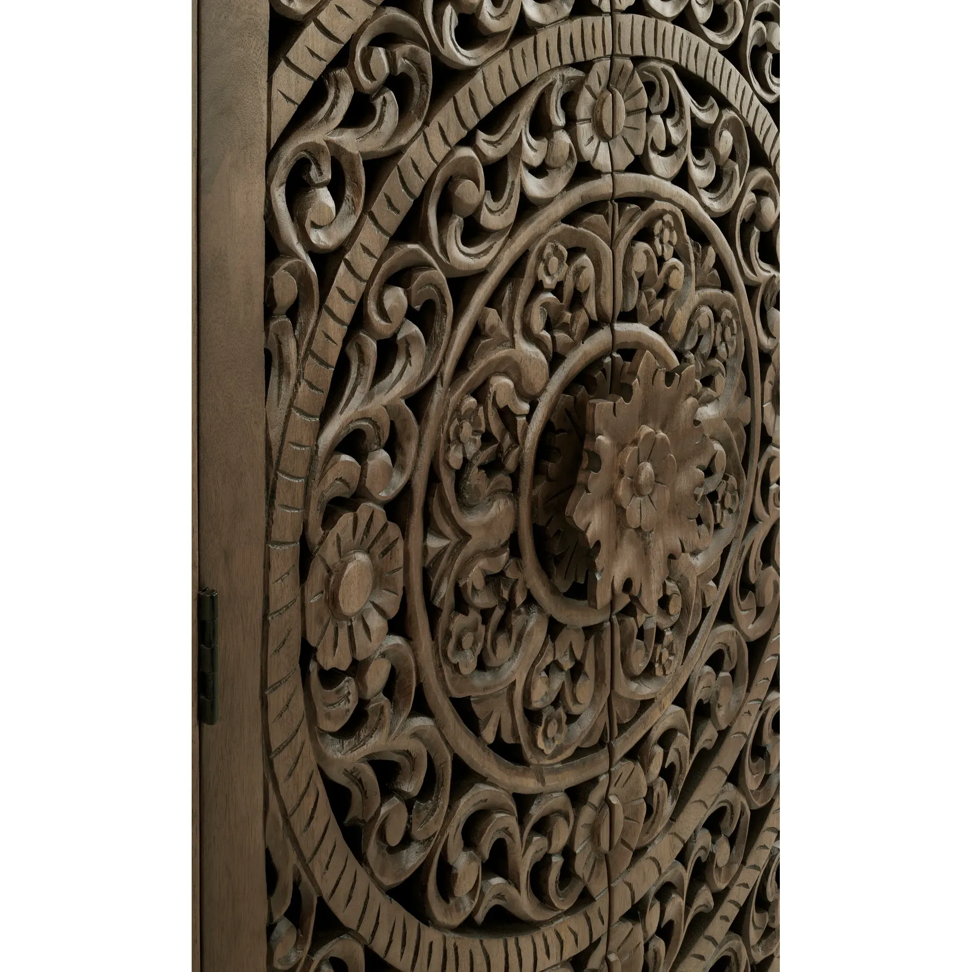 Crestview Collection Adriana Brown Stained Wooden Tall Cabinet - Image 4