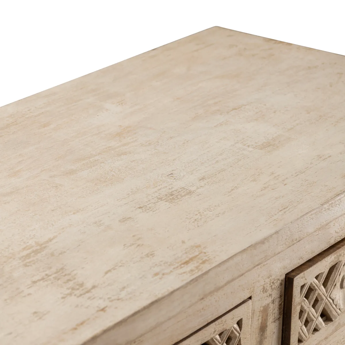 Crestview Collection Amelia Distressed White Sideboard - Image 4