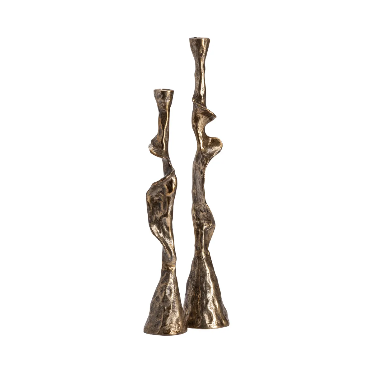 Crestview Collection Andrews Twisted Taper Candlesticks ~ Set Of 2