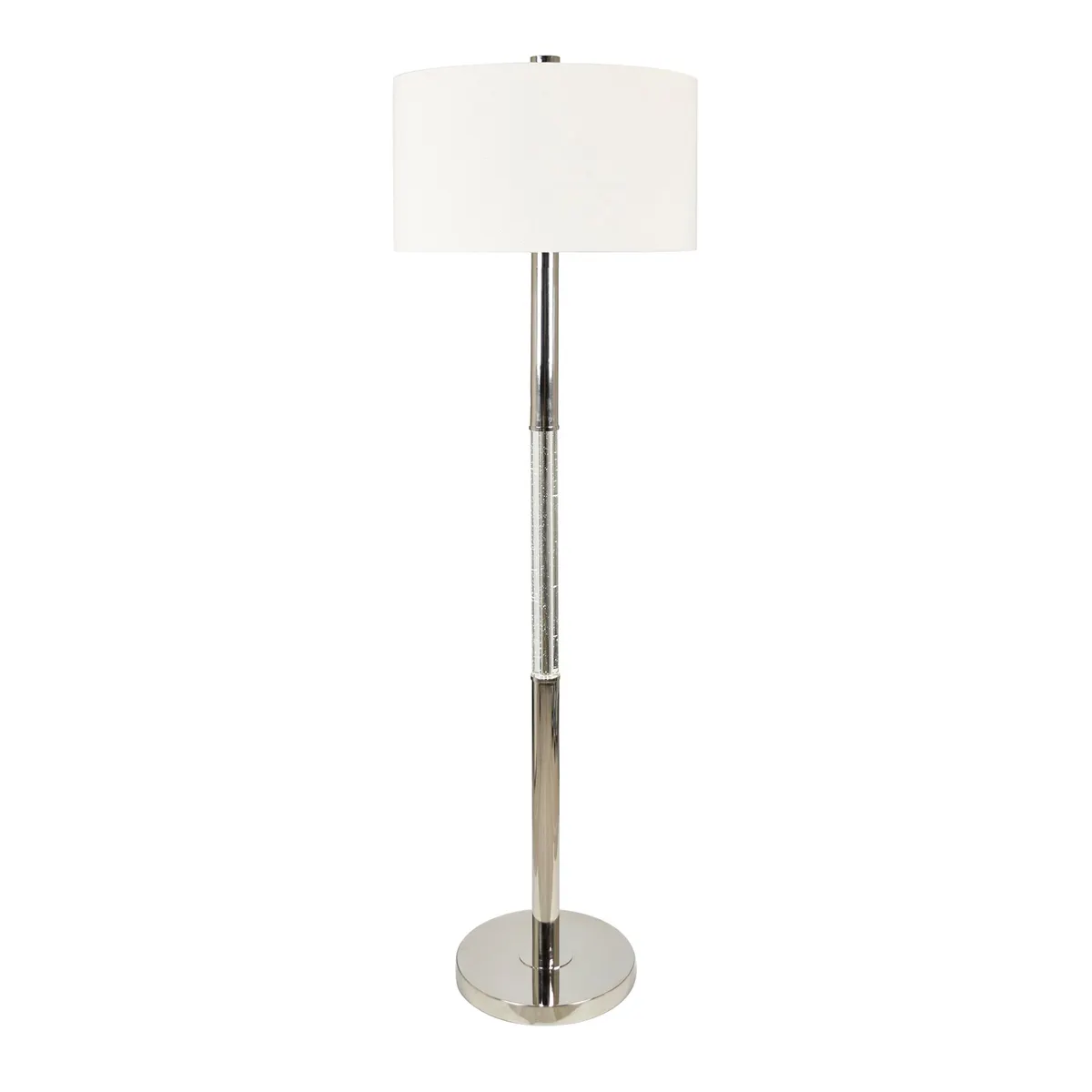 Crestview Collection Angelia Silver Floor Lamp
