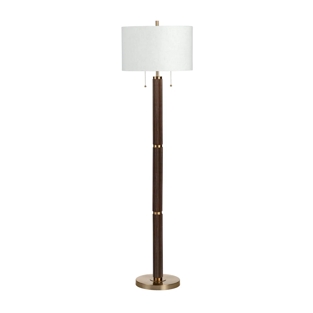 Crestview Collection Arlo Fluted Wood Floor Lamp