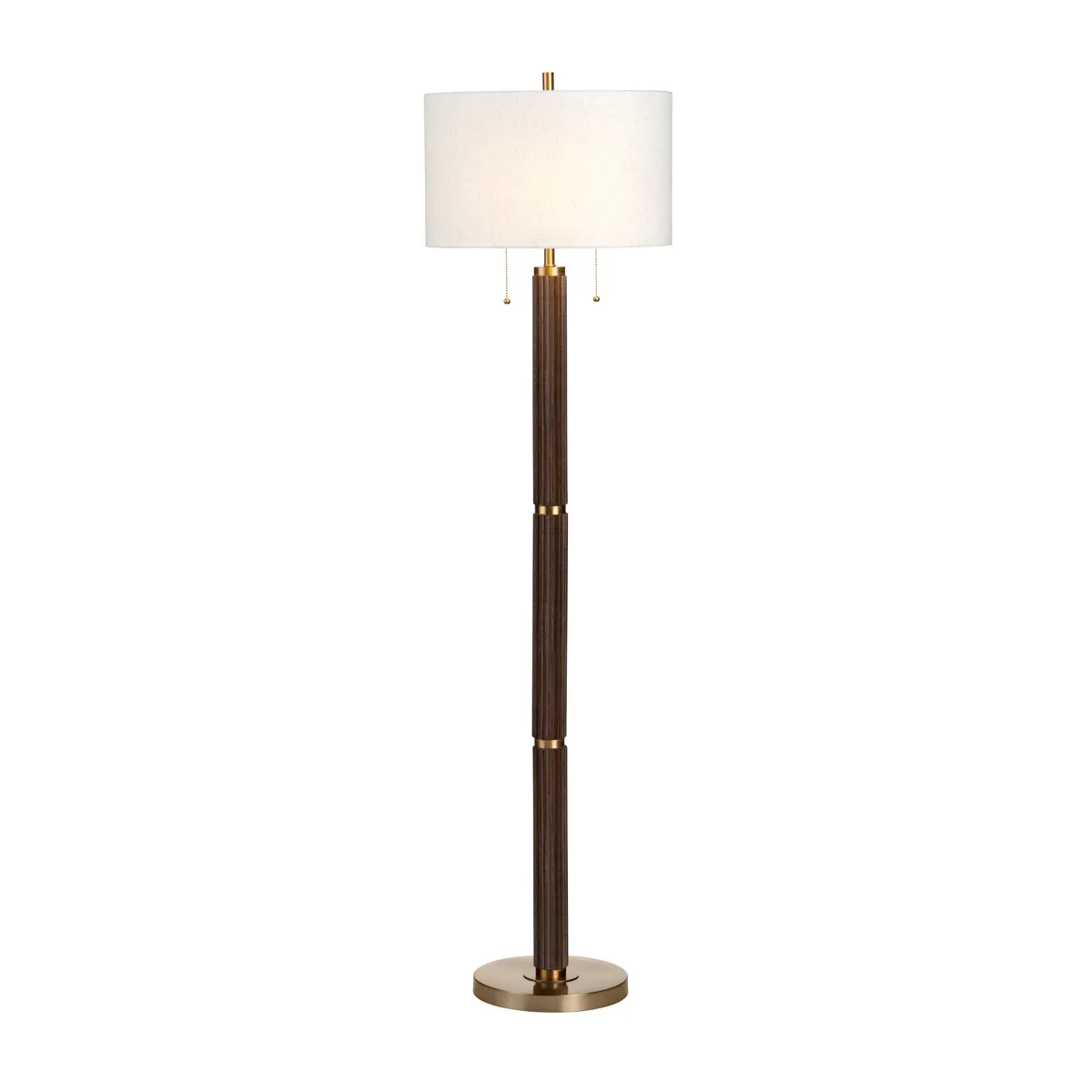 Crestview Collection Arlo Fluted Wood Floor Lamp - Image 2