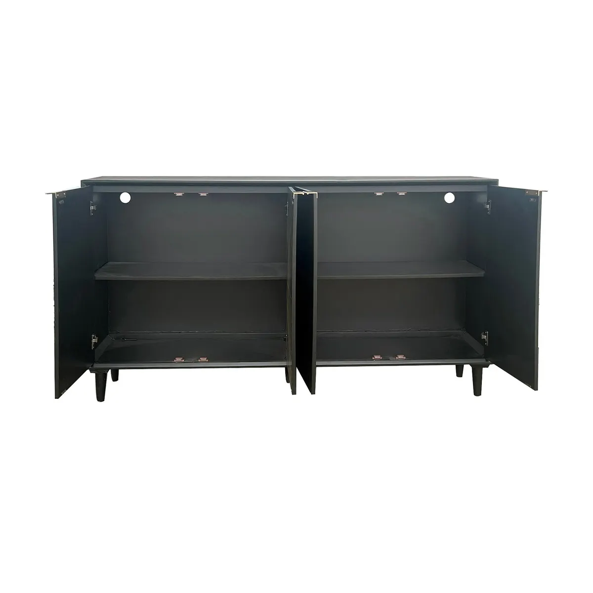 Crestview Collection Arvada Black Acacia Finish Sideboard - Image 4