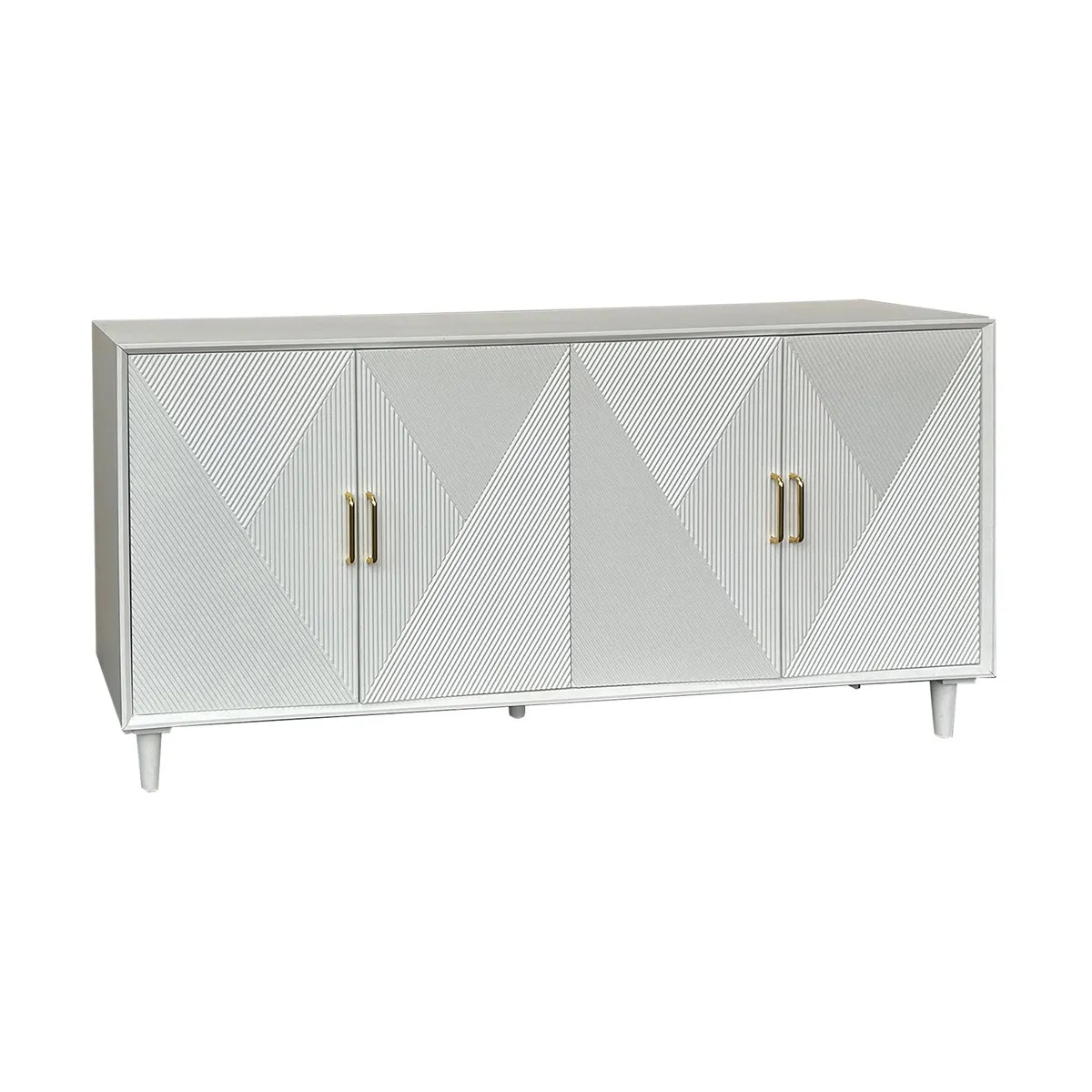 Crestview Collection Arvada White Acacia Finish Sideboard