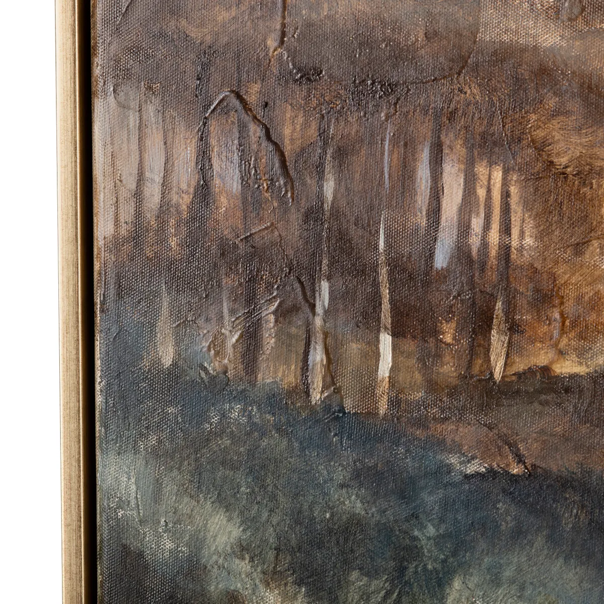 Crestview Collection As The River Flows Hand Painted Canvas Wall Art - Image 2
