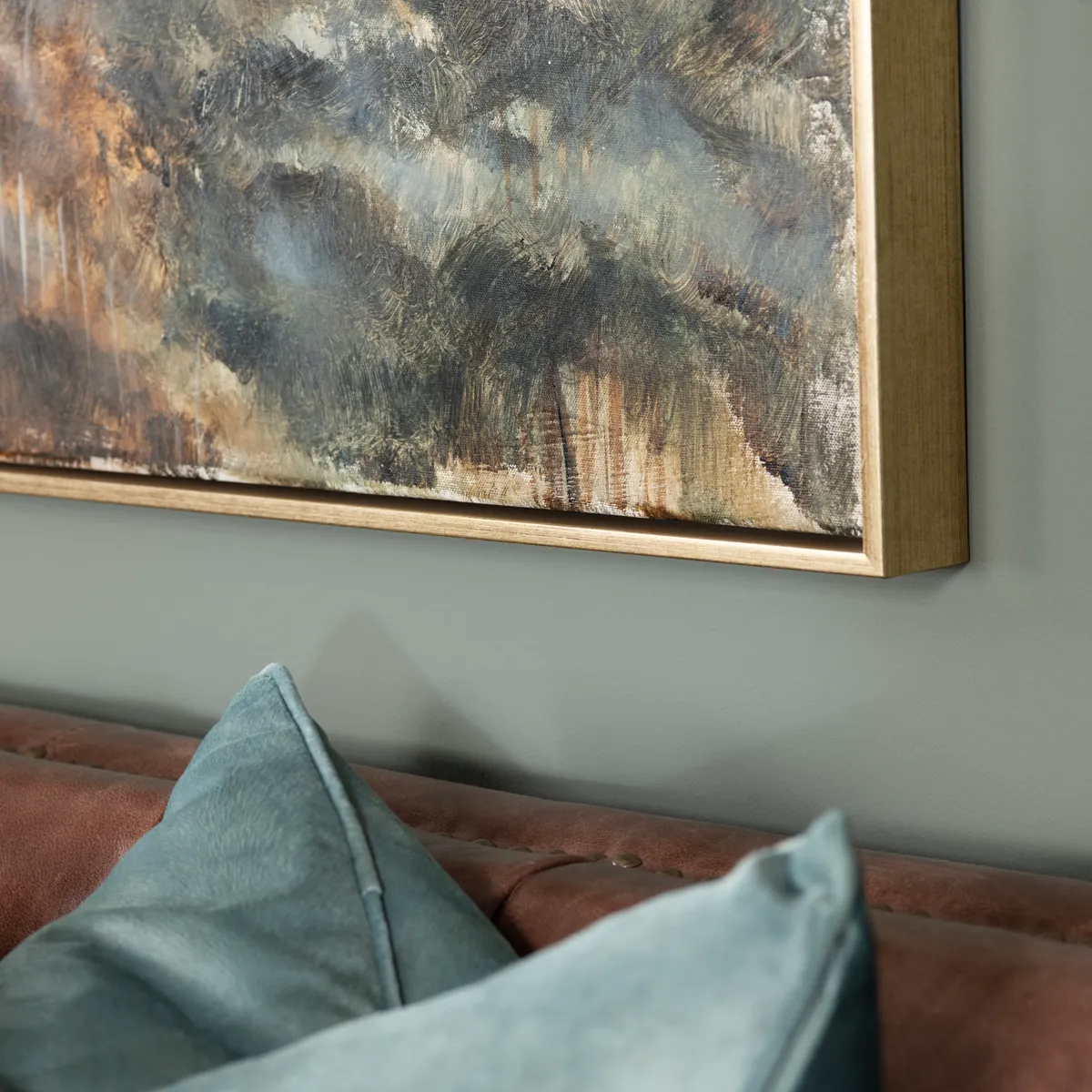 Crestview Collection As The River Flows Hand Painted Canvas Wall Art - Image 3