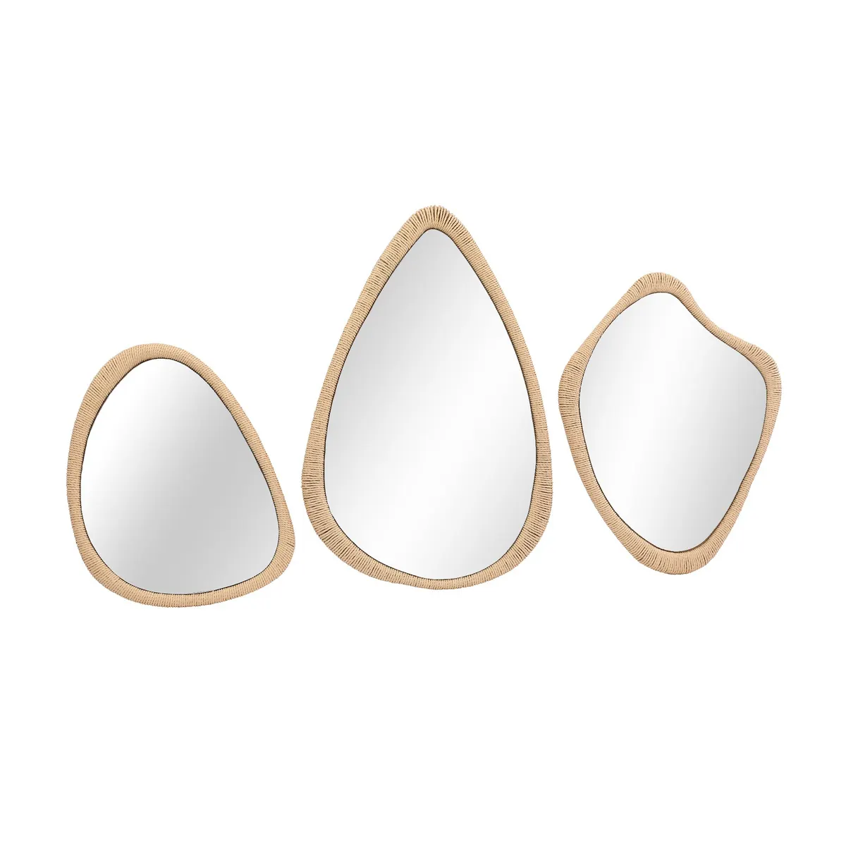 Crestview Collection Ashby Set Of 3 Wall Mirrors