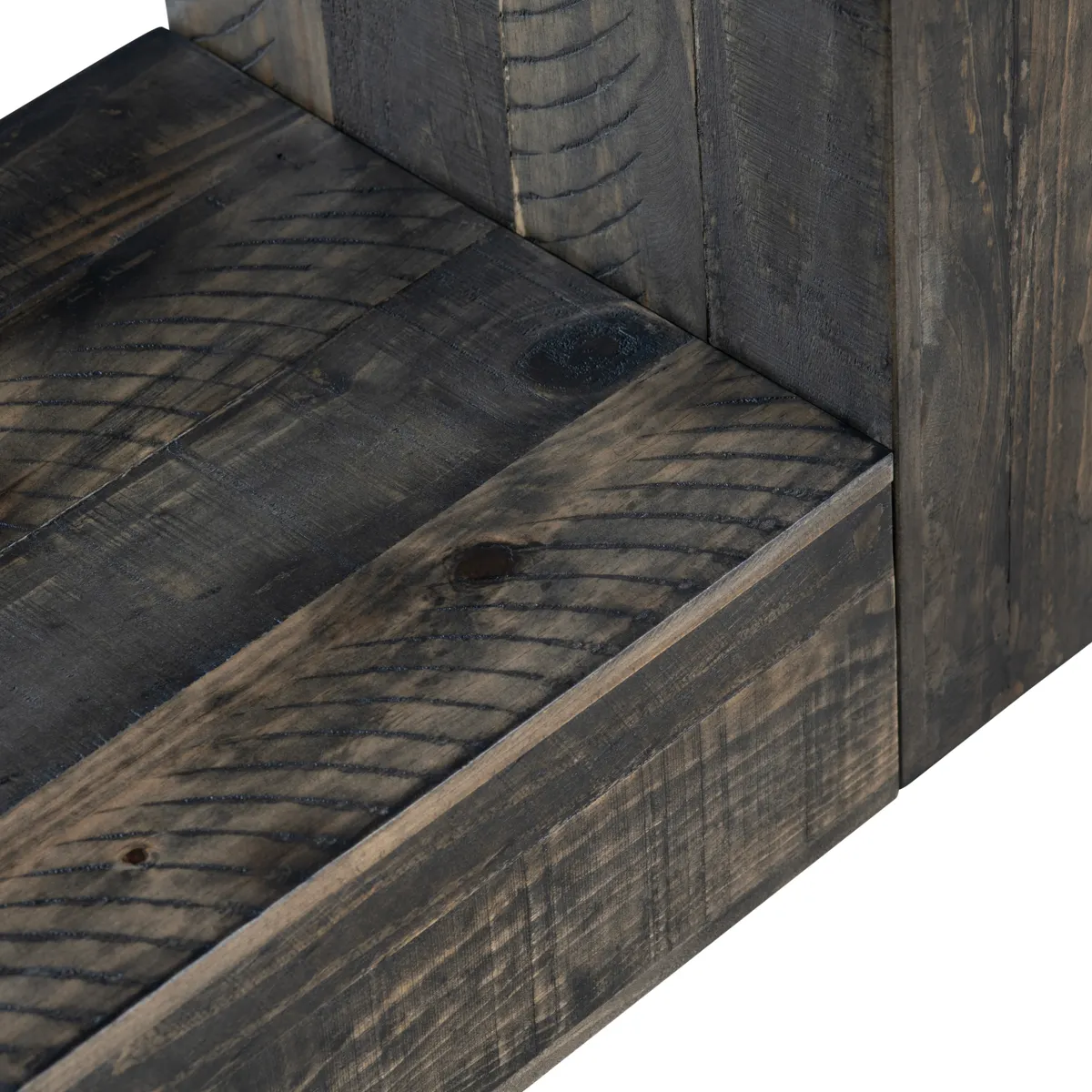 Crestview Collection Aspen Dark Wood Stained Etagere - Image 3