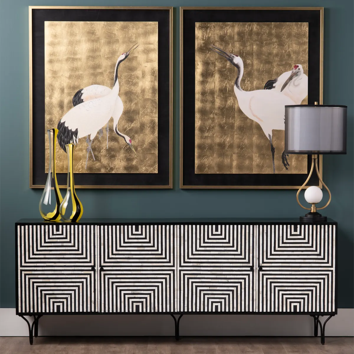 Crestview Collection Atlas Four - Door Sideboard
