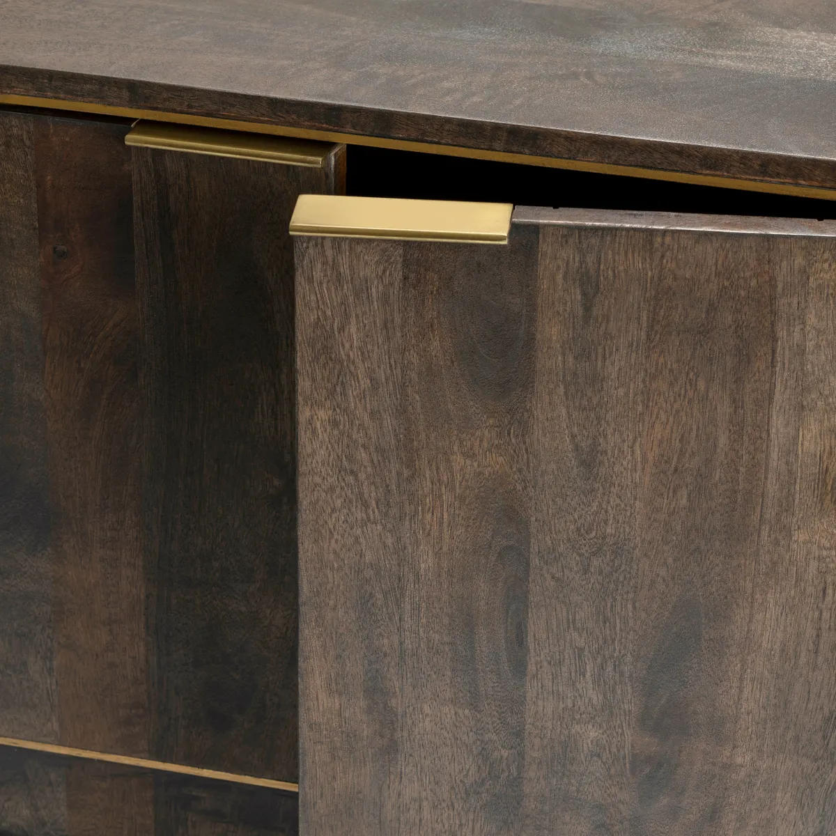 Crestview Collection Belle Meade Distressed Dark Brown Modern Sideboard - Image 5