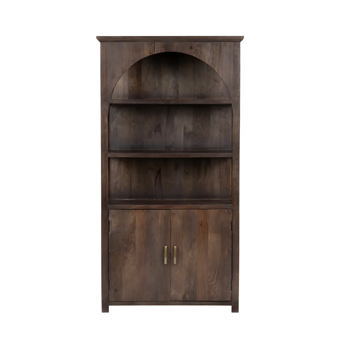 Crestview Collection Belmont Mango Wood Dark Brown Stain Finish Bookcase - Image 5
