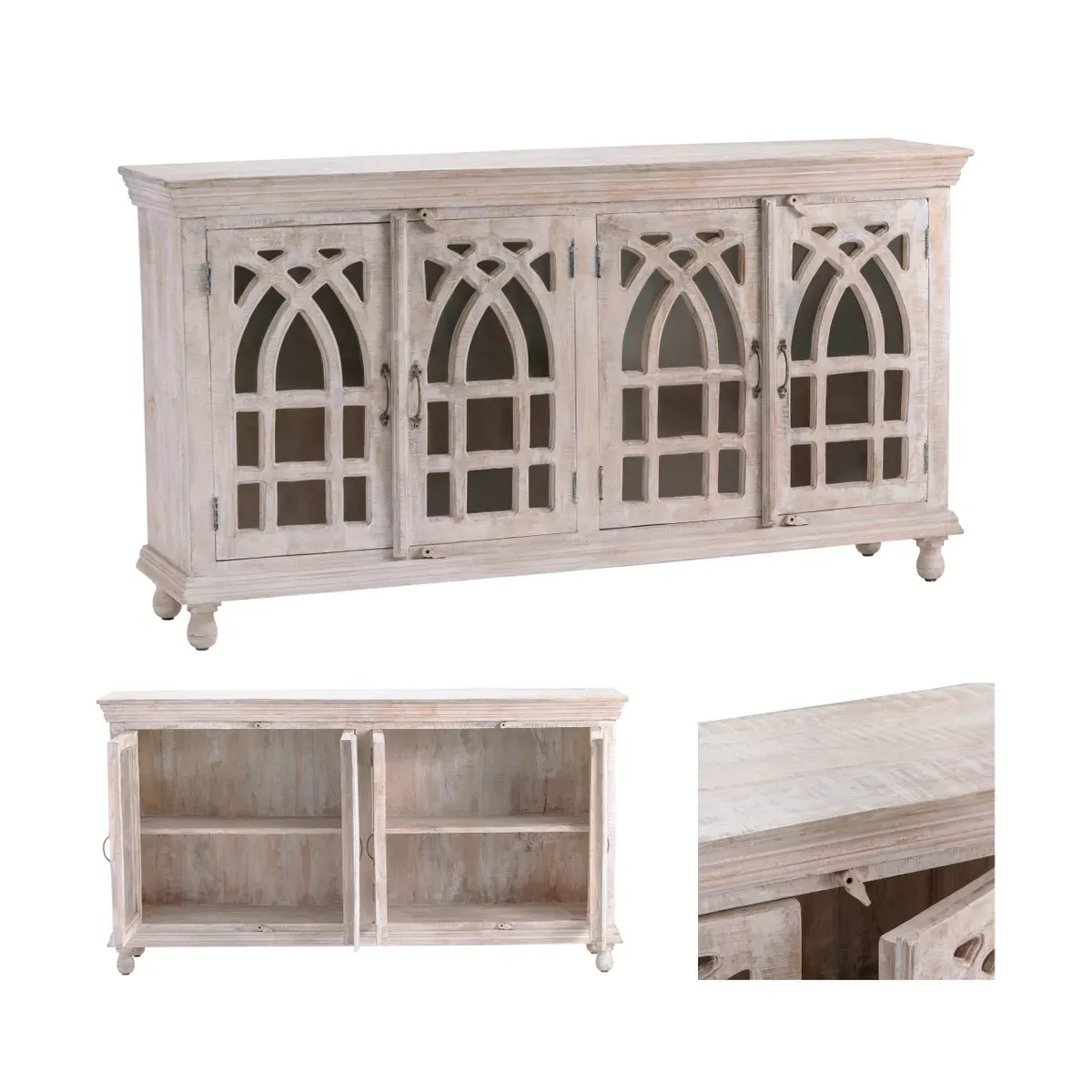 Crestview Collection Bengal Manor Cathedral Sideboard - Image 8