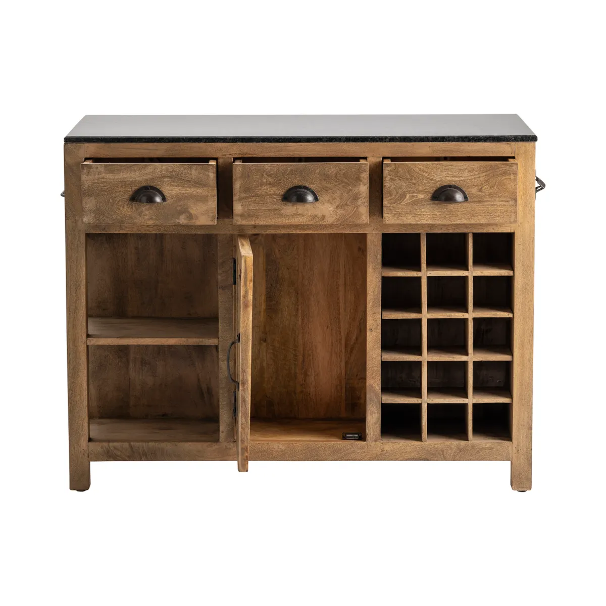 Crestview Collection Bengal Manor Weathered Mango Wood Island - Image 2