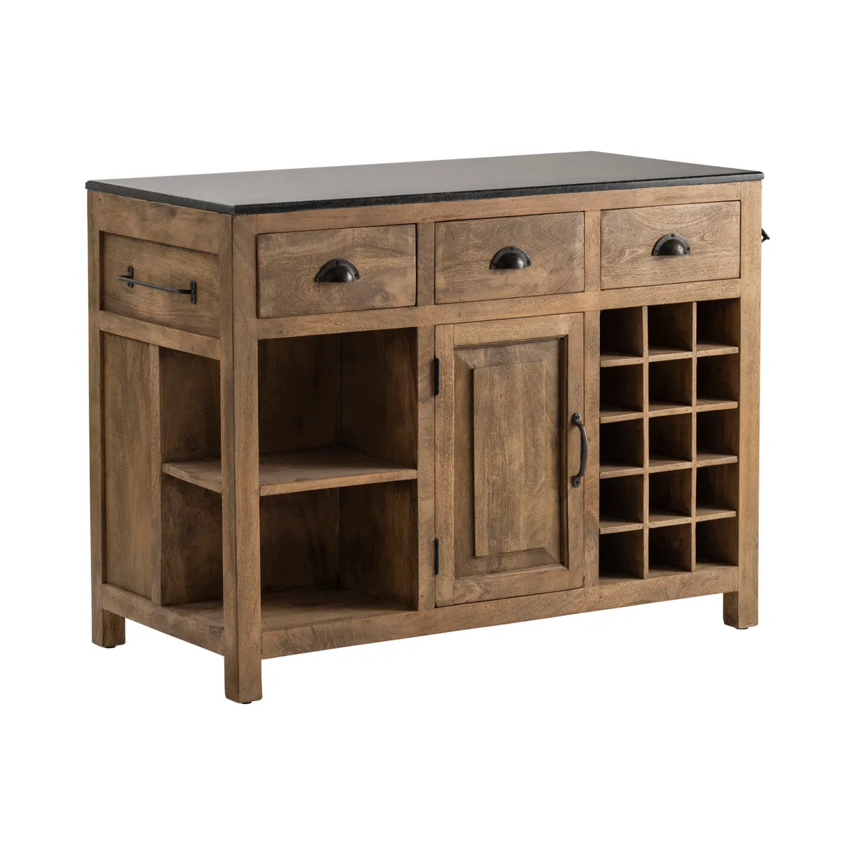 Crestview Collection Bengal Manor Weathered Mango Wood Island - Image 3