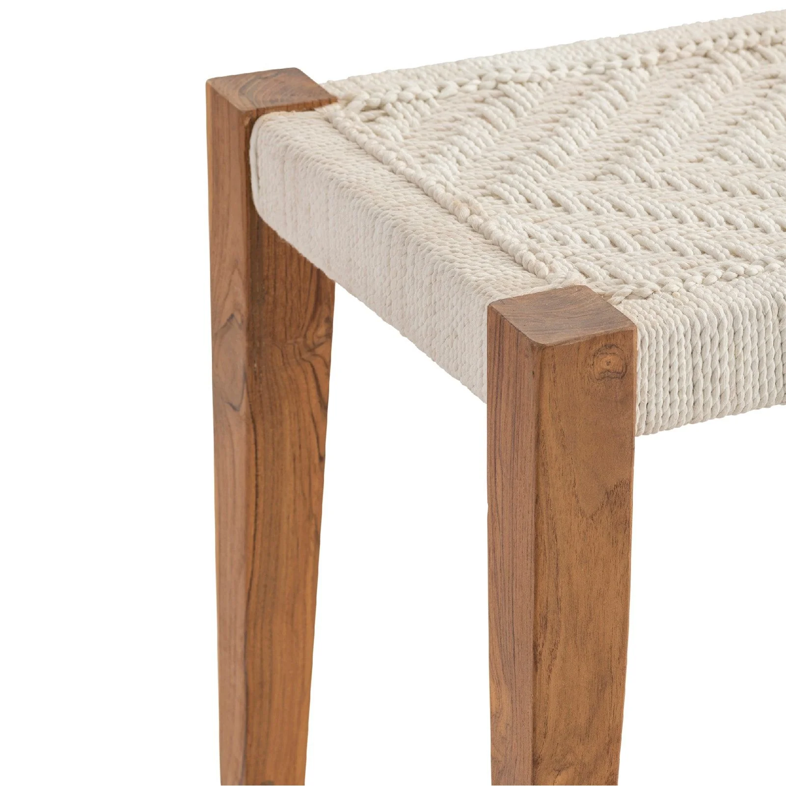 Crestview Collection Bengal Manor Woven Jute Bench - Image 3
