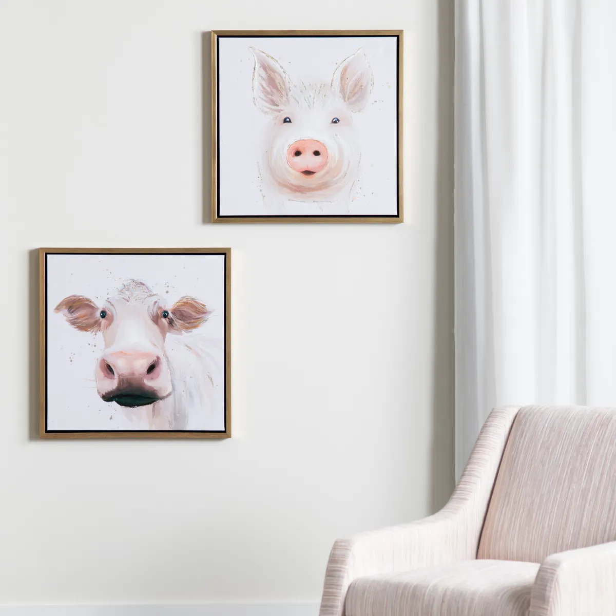 Crestview Collection Bessie & Dolly Wall Art ~ Set Of 2
