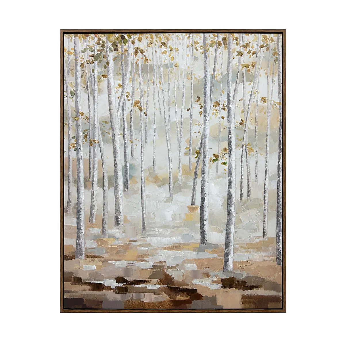 Crestview Collection Birch Woods Hand Painted Wall Art