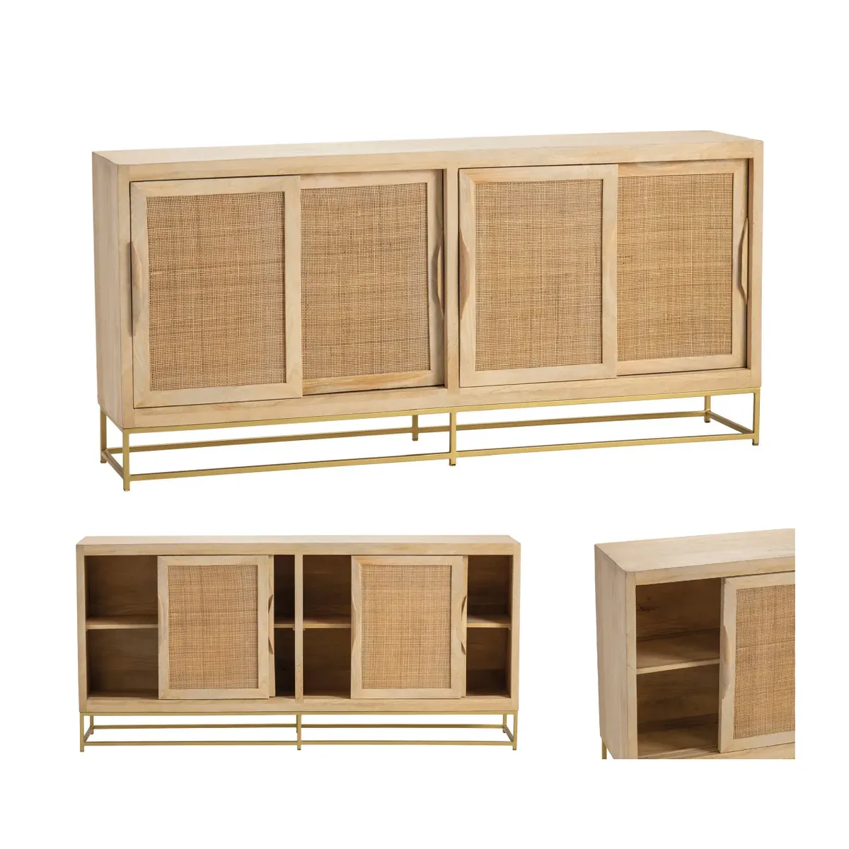 Crestview Collection Biscayne Woven Cane Sideboard - Image 5