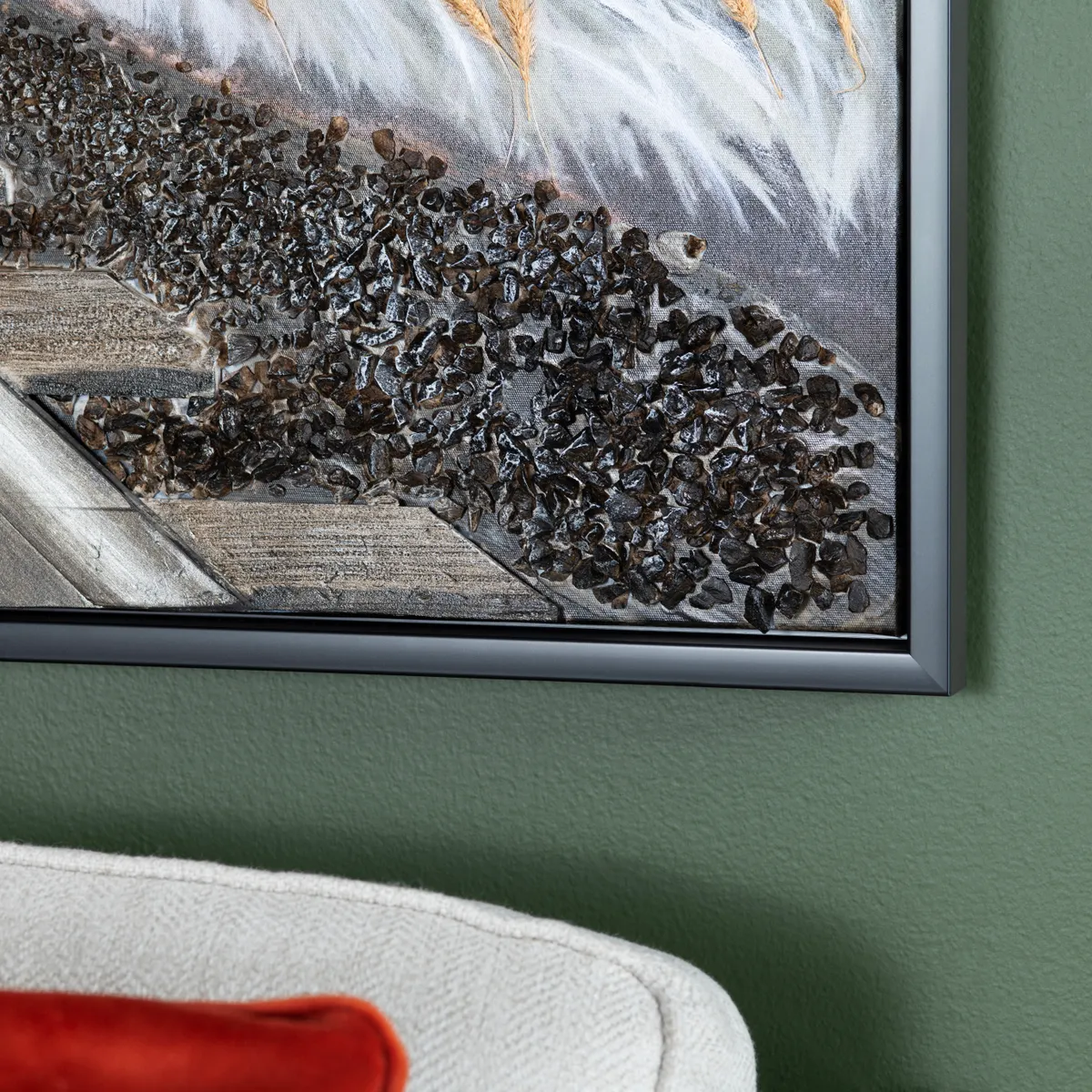 Crestview Collection Bismark Framed Canvas Wall Art - Image 3