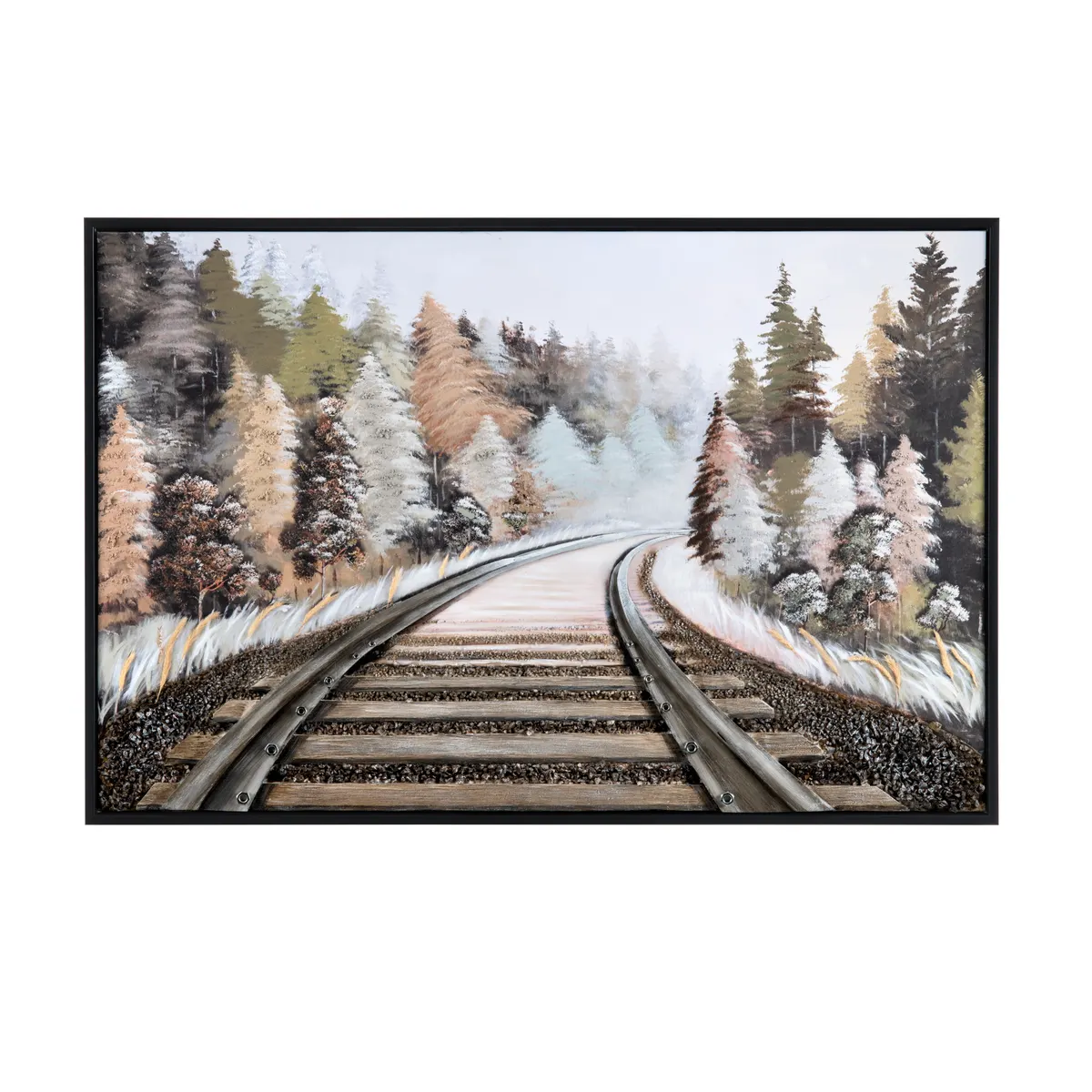 Crestview Collection Bismark Framed Canvas Wall Art - Image 4
