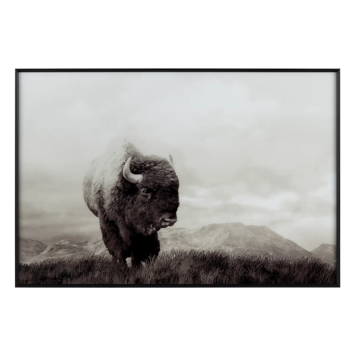 Crestview Collection Bison Life Landscape Print Wall Art