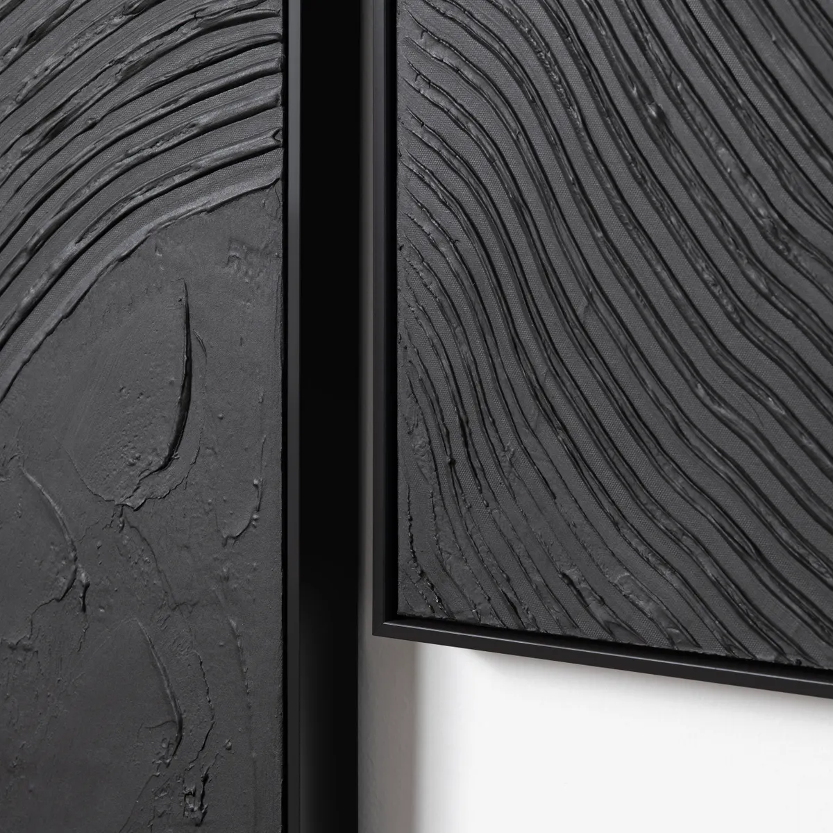 Crestview Collection Black Ways Abstract Wall Art ~ Set Of 2 - Image 5